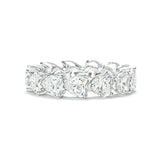 Heart's Embrace Sterling Silver Eternity Ring