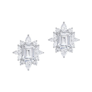 Dazzling Snowflake Stud Earrings