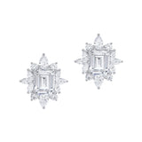 Dazzling Snowflake Stud Earrings