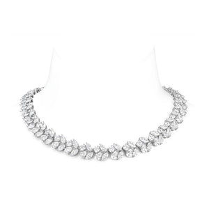 Radiant Oval Sparkle Choker Necklace