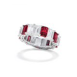 Emerald-Cut Ruby Eternity Ring