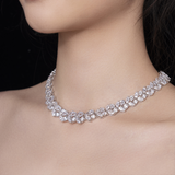 Radiant Oval Sparkle Choker Necklace