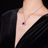 Timeless Ruby and Zirconia Necklace